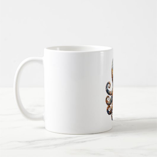 Patchwork Octopus Mug (Gauche)