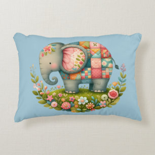 Patchwork Olifant Bloemenweide Charme Accent Kussen