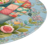 Patchwork Olifant Bloemrijke Weide Charme Snijplank (Hoek)