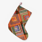 Patchwork ontwerp met Aztec Squares. Kleine Kerstsok (Voorkant (Hangend))