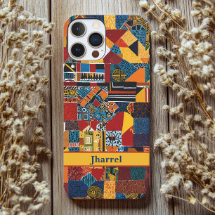 Patchwork Oudere Afro-Amerikaanse Mannen Verjaarda iPhone 16 Hoesje