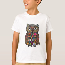 Patchwork Owl Kinder T-Shirt