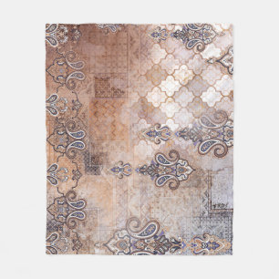 Patchwork Paisley: klassieke print Fleece Deken