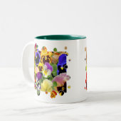 PATCHWORK PANSY ~ Mug à deux tons (Devant gauche)