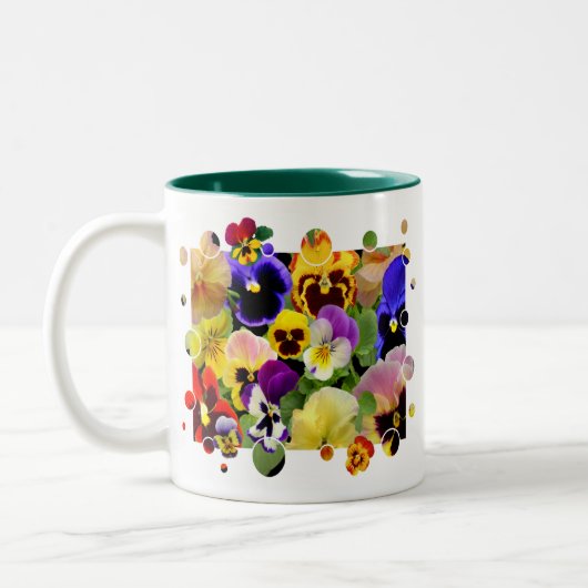 PATCHWORK PANSY ~ Mug à deux tons (Gauche)