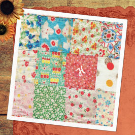  patchwork-papier Napkins Servetten
