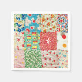 patchwork-papier Napkins Servetten (Voorkant)