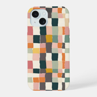 Patchwork Pastels iPhone 15 Hoesje