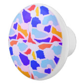 PATCHWORK PATRONEN GEMENGDE KLEUREN KERAMISCHE KNOP (Rechts)