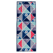 Patchwork Patroon met Nautical Element Polka Dot Wijn Cadeautas (Achterkant)