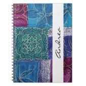 Patchwork Patroon, Patchwork Background, Jouw naam Notitieboek (Voorkant)