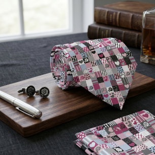 Patchwork Patroon Stropdas