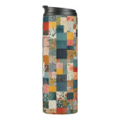  patchwork-patroon thermosbeker (Geroteerd rechts)