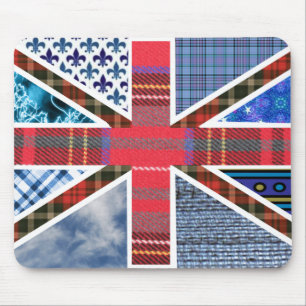 Patchwork-patroon van Uniepapier Muismat