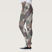 Patchwork Pattern Dark Diamond Quilt Leggings (Links)