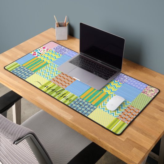 Patchwork personaliseren bureaumat (Kantoor 2)