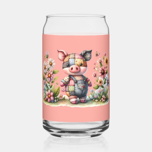 Patchwork Piglet en Jardin Floral (Recto)