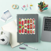 Patchwork Poinsettia Washi Tape Scrapbook Stickers (iPad Cover)