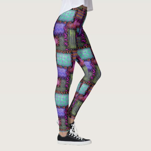 Patchwork poppenkostuum Leggings (Rechts)
