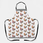 Patchwork Poulets et En vichy tablier d'impression (Recto)
