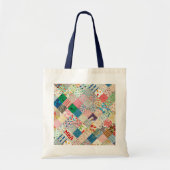 Patchwork Print Canvas tas (Voorkant)