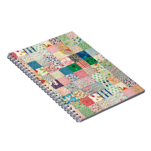  Patchwork Print Quilt Notitieboek (Rechterzijde)