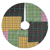 Patchwork Pset Holiday Tree Skirt Kerstboom Rok (Voorkant)