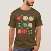 Patchwork Pumpkin Coquette Pumpkin T-shirt (Voorkant)