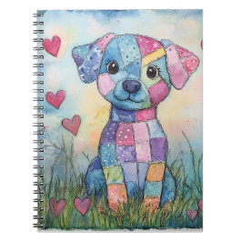 Patchwork Puppy Valentijn Notitieboek