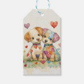 Patchwork Pups Valentijn Cadeaulabel (Voorkant)