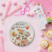 Patchwork Pups Valentijn Papieren Bordje (Feest)