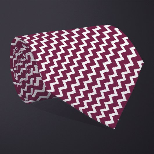 Patchwork Qatar Vlag Patroon Stropdas