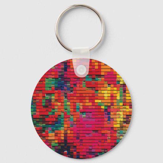 Patchwork Quilt #1 Sleutelhanger (Voorkant)