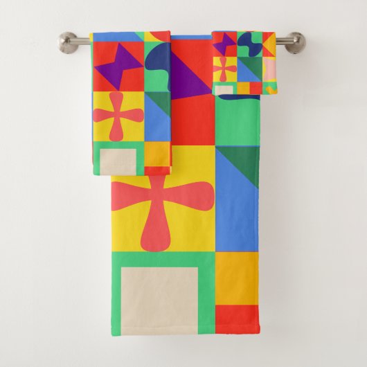 Patchwork Quilt Bad Handdoek (Insitu)