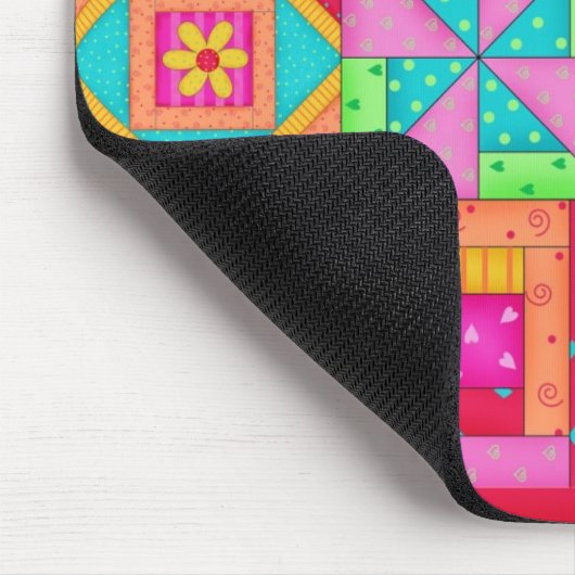 Patchwork Quilt Blocks Mousepad Muismat (Hoek)