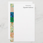  patchwork Quilt Border Stationery Briefpapier (Voorkant / Achterkant)