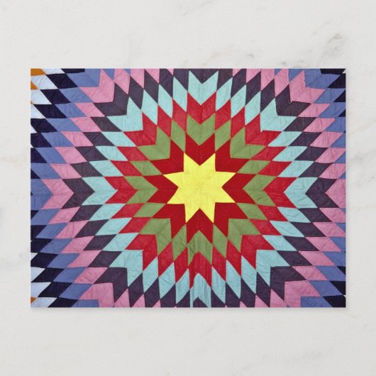 Patchwork quilt briefkaart (Voorkant)