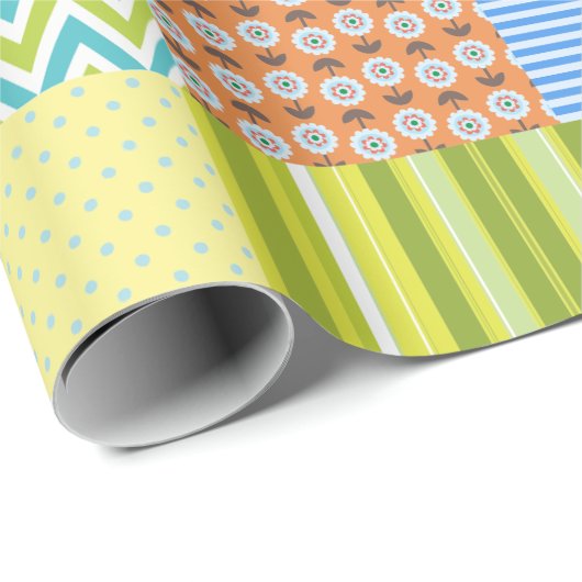 Patchwork Quilt Cadeaupapier (Rol Hoek)