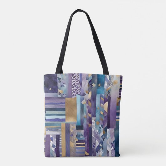 patchwork-quilt-canvas tas (Achterkant)