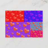 PATCHWORK QUILT CARTES DE VISITE - VALENTINES DESI (Dos)