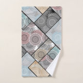 Patchwork quilt céramique cercles mandala pâte (Serviette à main)