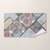 Patchwork quilt céramique cercles mandala pâte (Serviette à main)