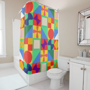 Patchwork Quilt Douchegordijn