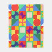 Patchwork Quilt Fleece Deken (Voorkant)