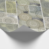 Patchwork quilt keramische tegel cirkels mandala p cadeaupapier (Hoek)