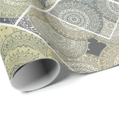 Patchwork quilt keramische tegel cirkels mandala p cadeaupapier (Rol Hoek)