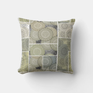 Patchwork quilt keramische tegel cirkels mandala p kussen