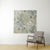 Patchwork quilt keramische tegel cirkels mandala p wandkleed (In situ)