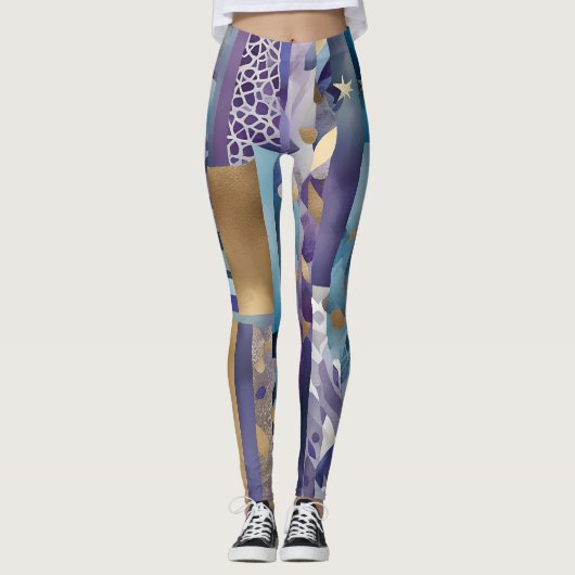 patchwork quilt leggings (Devant)