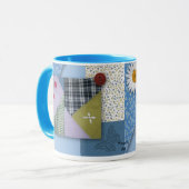 Patchwork Quilt look Mok (Voorkant links)